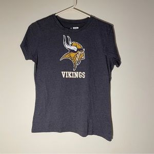 NFL Team Appearal Minnesota Vikings Womens Teeshirt Grey Medium